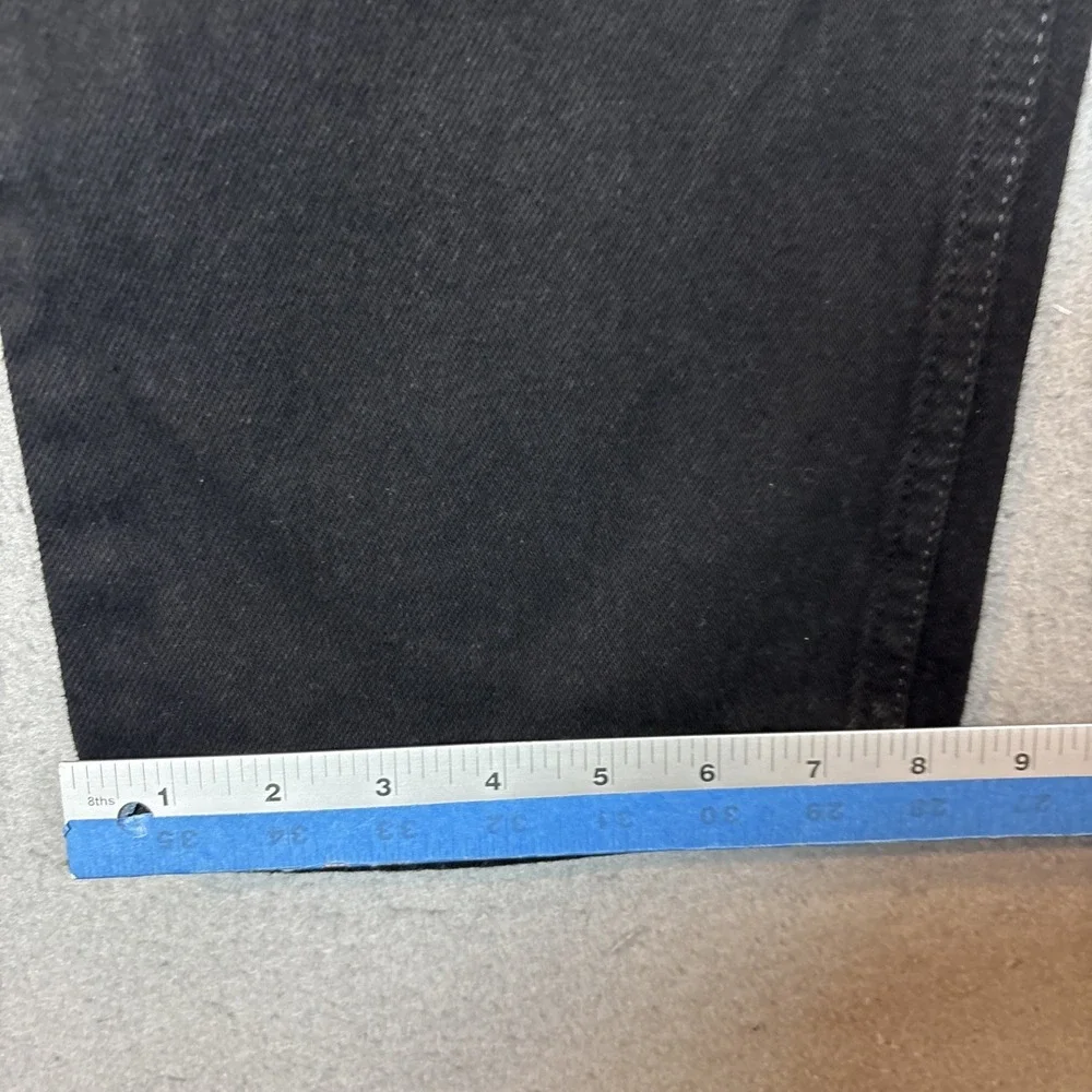 Levi's 505 Regular Fit‎ Jeans 31x30 (29x30) Y2K Black 100% Cotton Denim